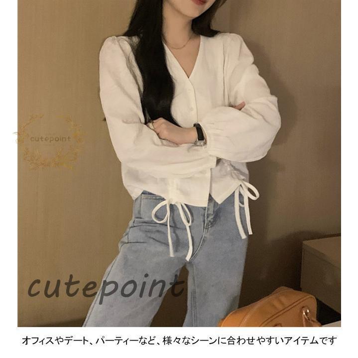 ブラウス 長袖シャツ レディース 長袖ブラウス エレ フリルブラウス ギャザーブラウス トップス 夏 フ シャツ レトロ ブラック 