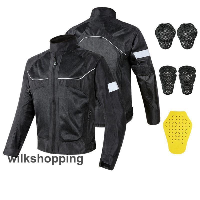 バイク ジャケット 夏 バイクジャケット 春夏秋 夏用 メンズ ジャケット 転倒防護 バイクウエア 通気 耐磨 夏 メッシュ カコイイ 