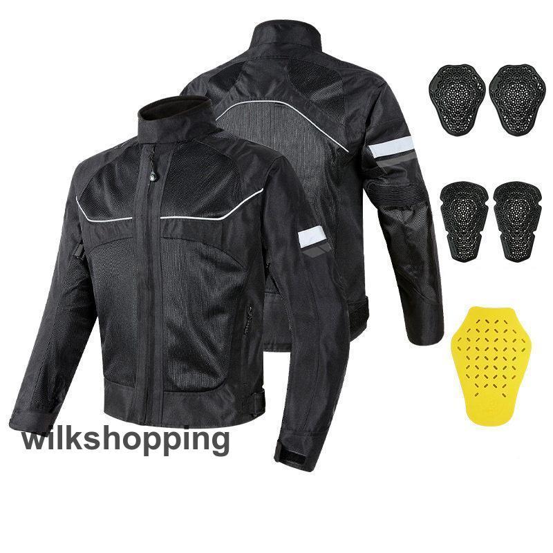 バイク ジャケット 夏 バイクジャケット 春夏秋 夏用 メンズ ジャケット 転倒防護 バイクウエア 通気 耐磨 夏 メッシュ カコイイ 