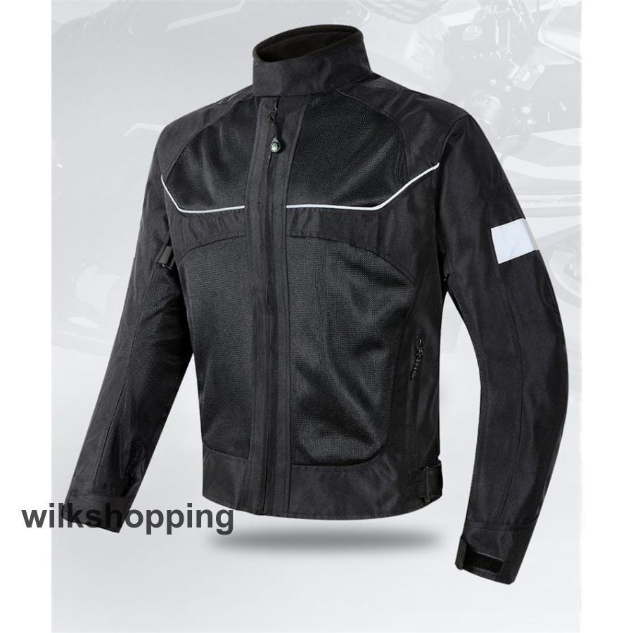 バイク ジャケット 夏 バイクジャケット 春夏秋 夏用 メンズ ジャケット 転倒防護 バイクウエア 通気 耐磨 夏 メッシュ カコイイ 