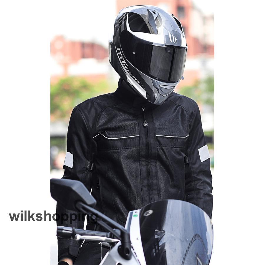バイク ジャケット 夏 バイクジャケット 春夏秋 夏用 メンズ ジャケット 転倒防護 バイクウエア 通気 耐磨 夏 メッシュ カコイイ 