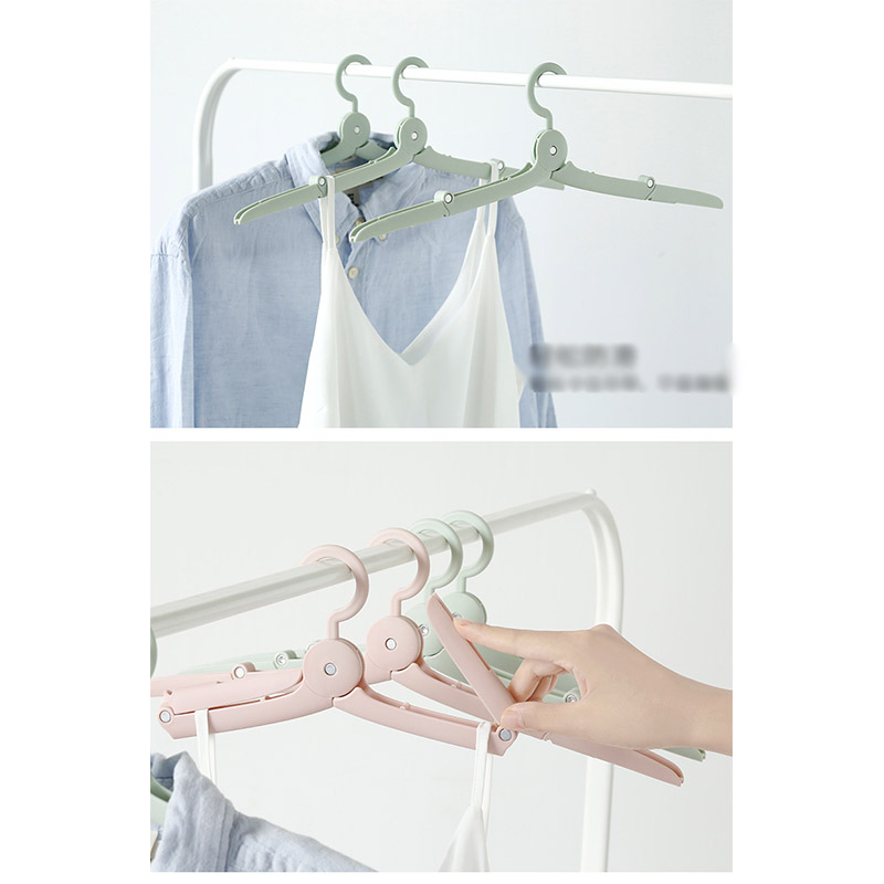 折りたたむ ハンガー 2個セットすべらない 携帯 ハンガー ステンレス 軽量 洗濯 頑丈 丈夫 洗濯物 スリム 2個セット 大人 