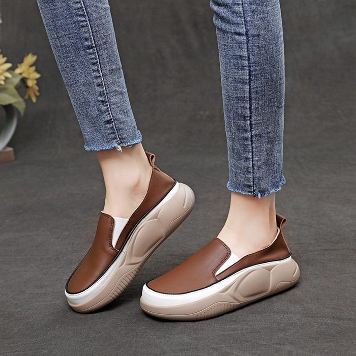 スニーカー レディース スリッポン 厚底 通気 カジュアルかわいい 歩きやすい 履きやすい ウォーキング 