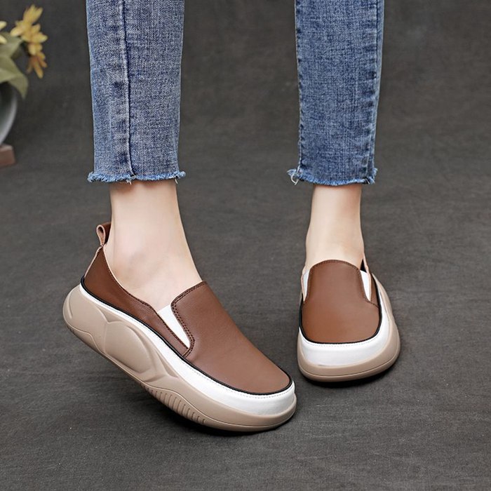 スニーカー レディース スリッポン 厚底 通気 カジュアルかわいい 歩きやすい 履きやすい ウォーキング 