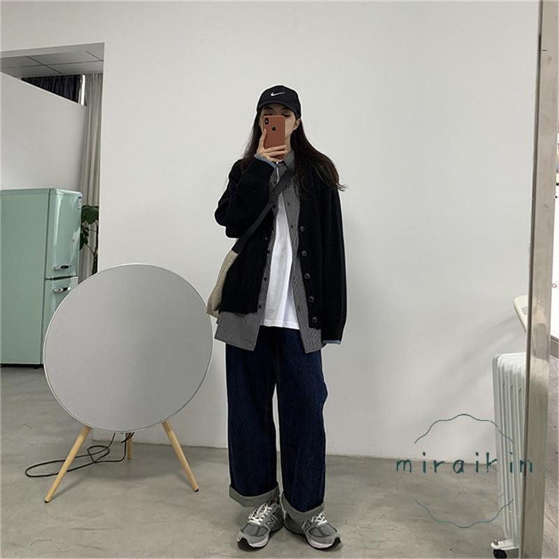 ニットカーディガン レディース ゆったり 長袖 ニットアウター V ニットトップス 秋冬 シンプル 50代 20代 羽織 30代 40代 韓国風 ネック お洒落 体型カバー 