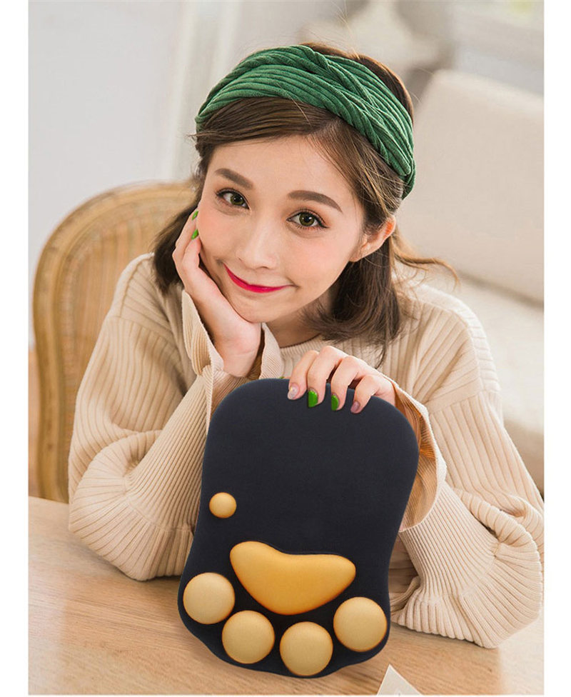 マウスパッド 手首 リストレスト 猫爪 内蔵シリコーン 低反発 おしゃれ 柔らかい 手首サポート ゲーム パソコン 疲労軽減 仕事 マウスクッション 