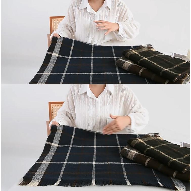 ストール レディース メンズ 秋冬 チェック柄 大判 肩 プレゼント ひざ掛け 防寒 カシミヤ ショール かわいい タッチ 着物 おしゃれ ギフト 