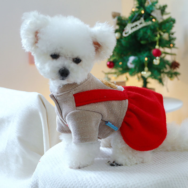 ペットウェア ペット用品 犬 猫 犬の服 洋服 お出かけ 春秋 お散歩 かわいい オールインワン 部屋着 スカート パンツ 小型犬 寝間着 ドレス 安い おしゃれ 