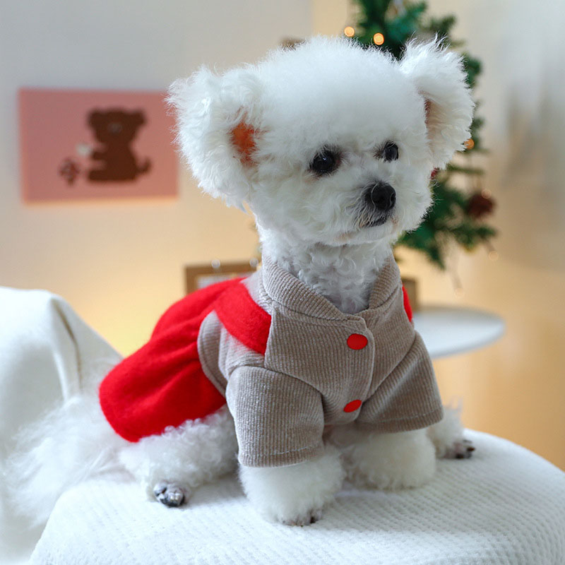 ペットウェア ペット用品 犬 猫 犬の服 洋服 お出かけ 春秋 お散歩 かわいい オールインワン 部屋着 スカート パンツ 小型犬 寝間着 ドレス 安い おしゃれ 