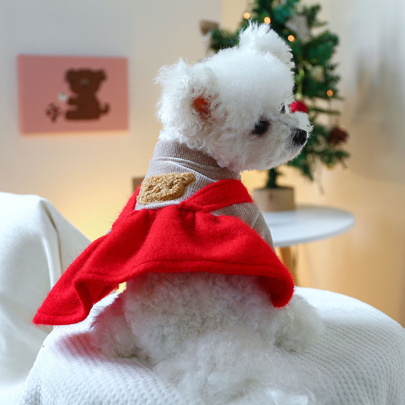 ペットウェア ペット用品 犬 猫 犬の服 洋服 お出かけ 春秋 お散歩 かわいい オールインワン 部屋着 スカート パンツ 小型犬 寝間着 ドレス 安い おしゃれ 