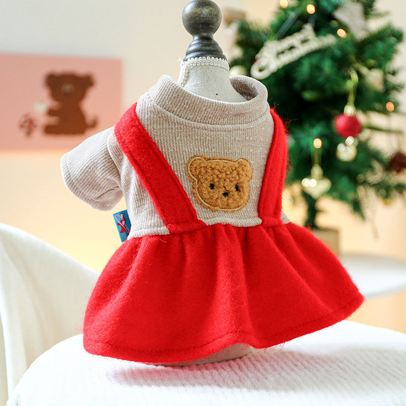 ペットウェア ペット用品 犬 猫 犬の服 洋服 お出かけ 春秋 お散歩 かわいい オールインワン 部屋着 スカート パンツ 小型犬 寝間着 ドレス 安い おしゃれ 