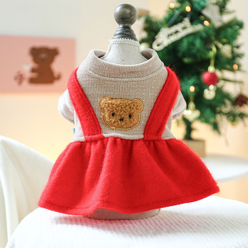 ペットウェア ペット用品 犬 猫 犬の服 洋服 お出かけ 春秋 お散歩 かわいい オールインワン 部屋着 スカート パンツ 小型犬 寝間着 ドレス 安い おしゃれ 
