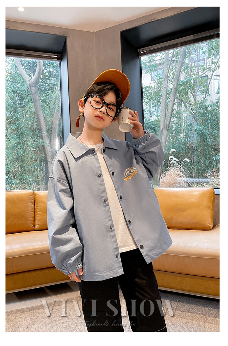 キッズ 長袖 トップス アウター カジュアル おしゃれ ワンポイント ゆったり シンプル あわせやすい 着やすい 動きやすい 