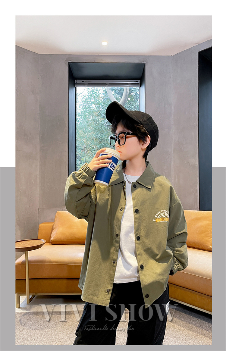 キッズ 長袖 トップス アウター カジュアル おしゃれ ワンポイント ゆったり シンプル あわせやすい 着やすい 動きやすい 