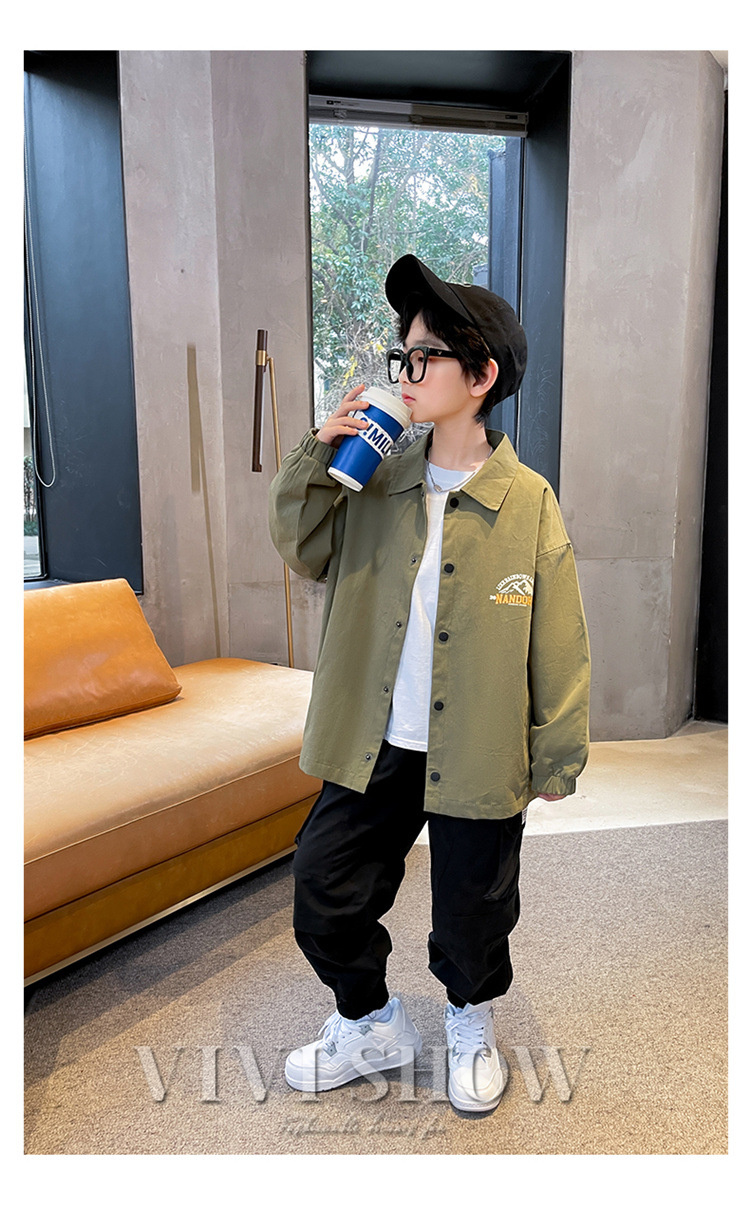 キッズ 長袖 トップス アウター カジュアル おしゃれ ワンポイント ゆったり シンプル あわせやすい 着やすい 動きやすい 