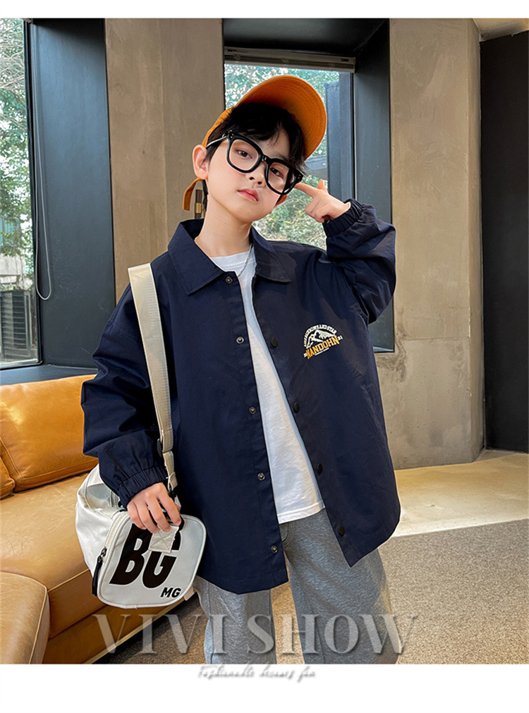 キッズ 長袖 トップス アウター カジュアル おしゃれ ワンポイント ゆったり シンプル あわせやすい 着やすい 動きやすい 