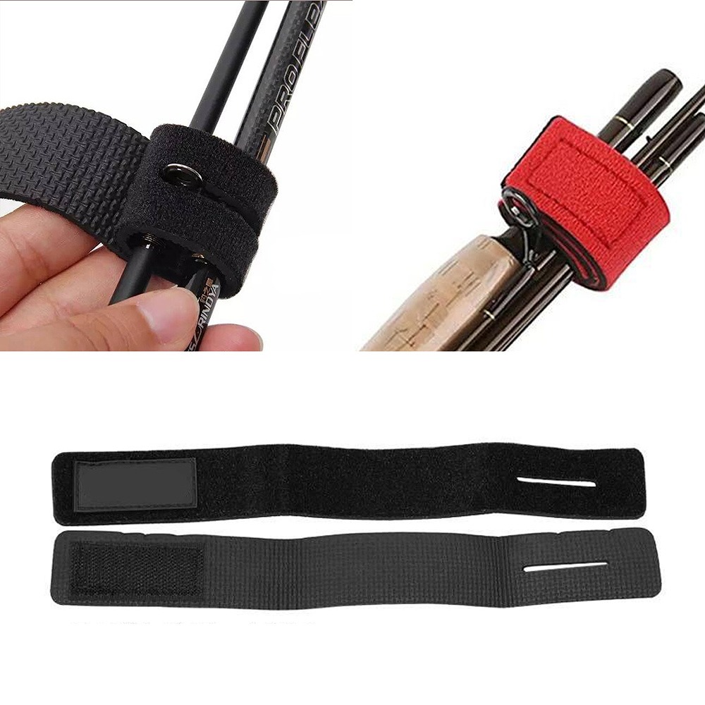 釣り竿ベルト 10個 10本 ロッドベルト バンド テープバンド 厚み 固定 釣り具 4色 船釣り 保護 滑り止め コンパクト 便利 沖釣り 釣り 伸縮性 。 おすすめ 