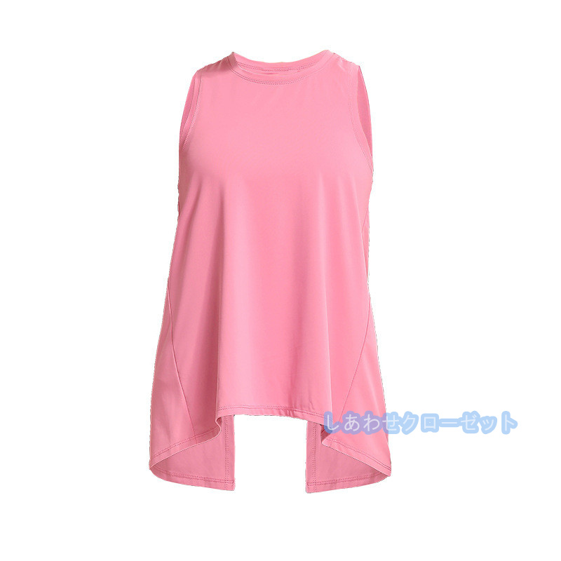 ヨガウェア レディース トップス 袖なし Tシャツ ホットヨガ フィットネス かわいい ランニングウェア 吸汗 重ね着 おしゃれ 速乾 スポーツウェア 