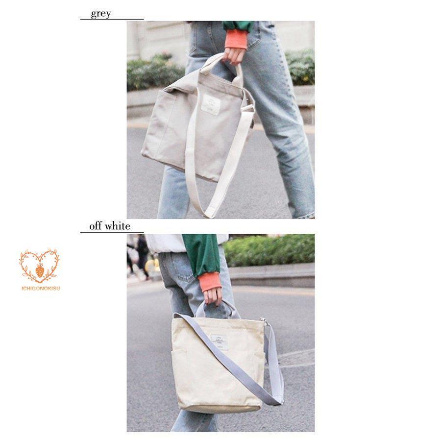 エコバッグ トートバッグ キャン2WAY レディース ファスナー付き A4 おしゃれ 大きめ 帆布 ショルダー 軽量 折りたたみ 