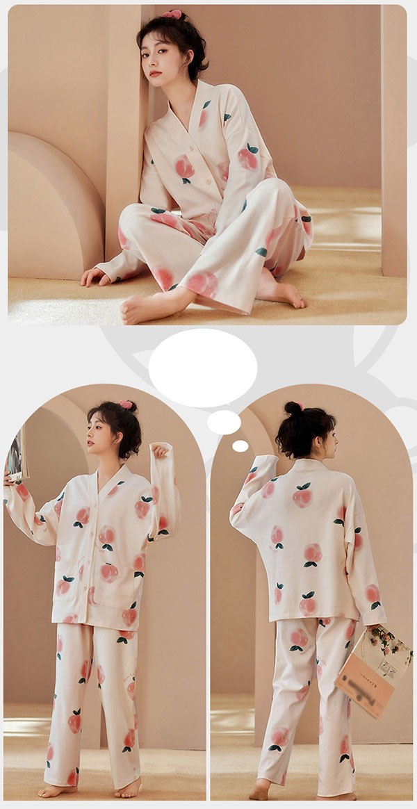 ルームウエア 上下セット 部屋着 春 長袖 かわいい 可愛い 上下セット女性 パジャマ 秋 着心地よい オシャレ 寝巻き ゆったり 