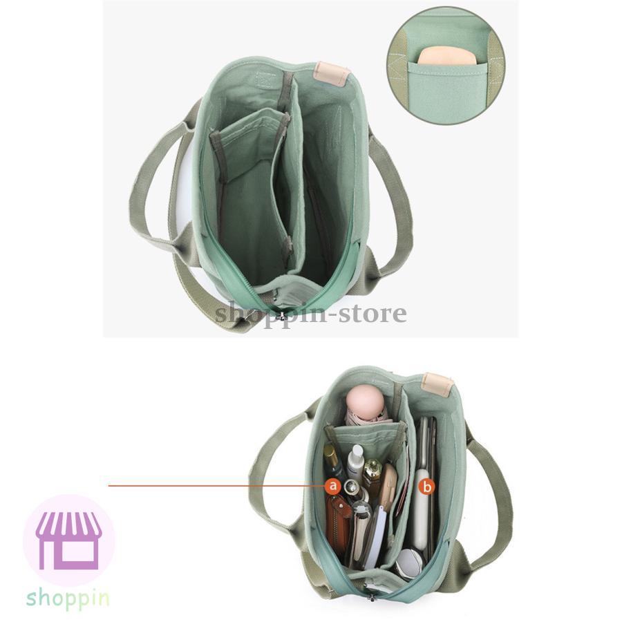 トートバッグ キャン大容量 仕切り ショルダーバッグ 帆布 レディース マザーズバッグ 自立 通学 手提げ ファスナー付 斜めがけ 通勤 肩掛け 