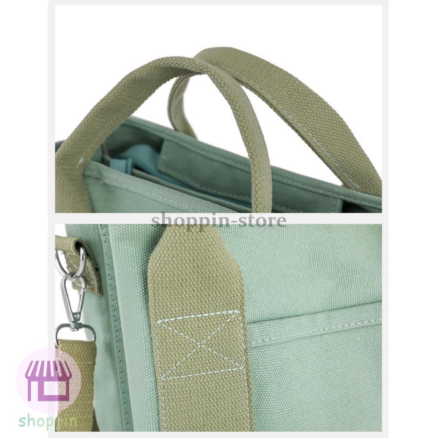 トートバッグ キャン大容量 仕切り ショルダーバッグ 帆布 レディース マザーズバッグ 自立 通学 手提げ ファスナー付 斜めがけ 通勤 肩掛け 