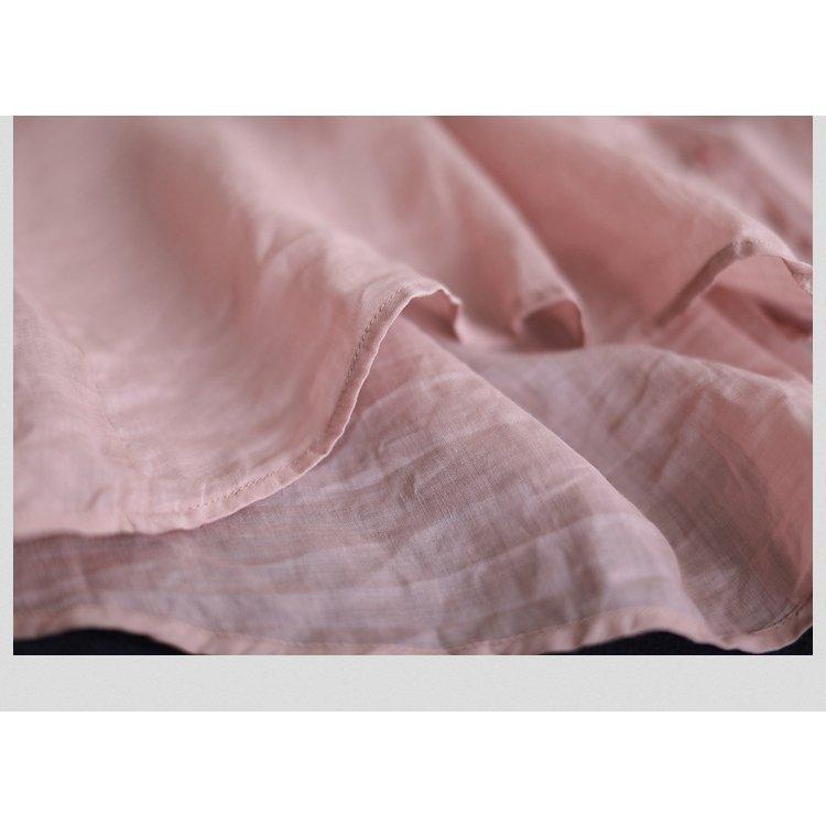 ブラウス レディース 40代 春夏新作 オシャレブラウス リネンシャツ カジュアル Vネック 無地 七分袖トップス 50代 通勤OL シャツ 大人 ゆったり 上品 30代 