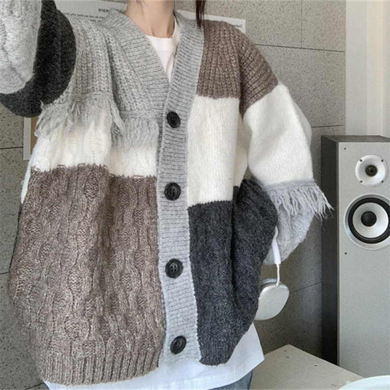 カーディガン セーター アウター レディース 2023年 秋新作 コート トレンド ルーズ 春ニットセーター女性 韓国風 