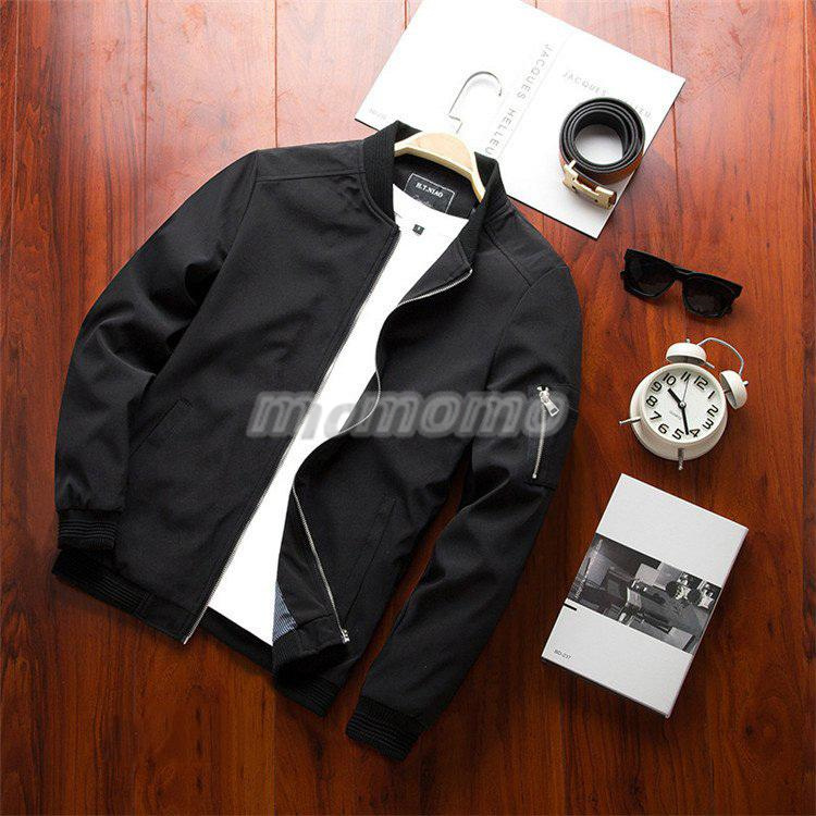 スタジャン メンズ おしゃれ MA-1 ジャケット ブルゾン ジップジャケットアウター 秋服 セール フライトジャケット 