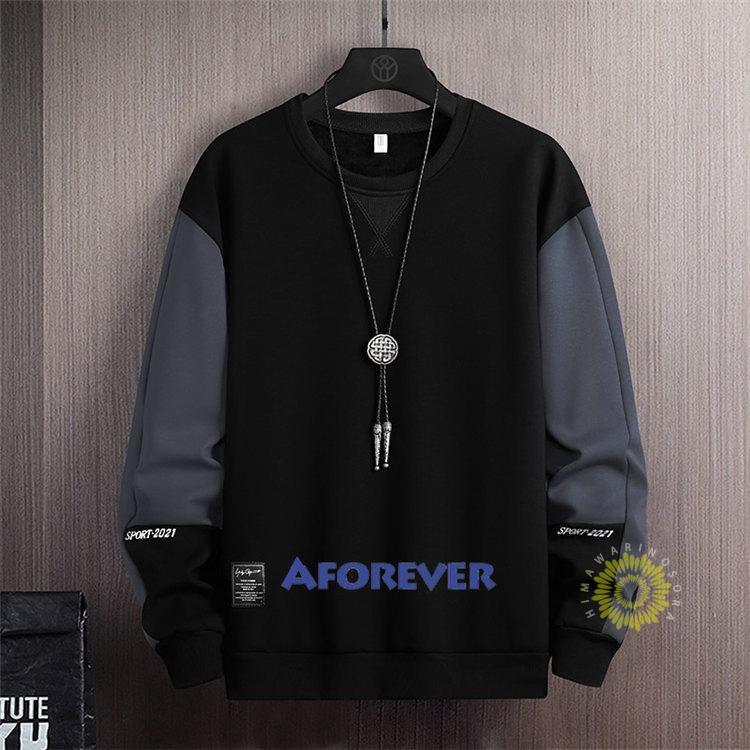 トレーナー メンズ 長袖 プルオーバー クルーネック スウェットシャツ 秋コーデ 長袖 秋服 カジュアル トップス カラー切替 