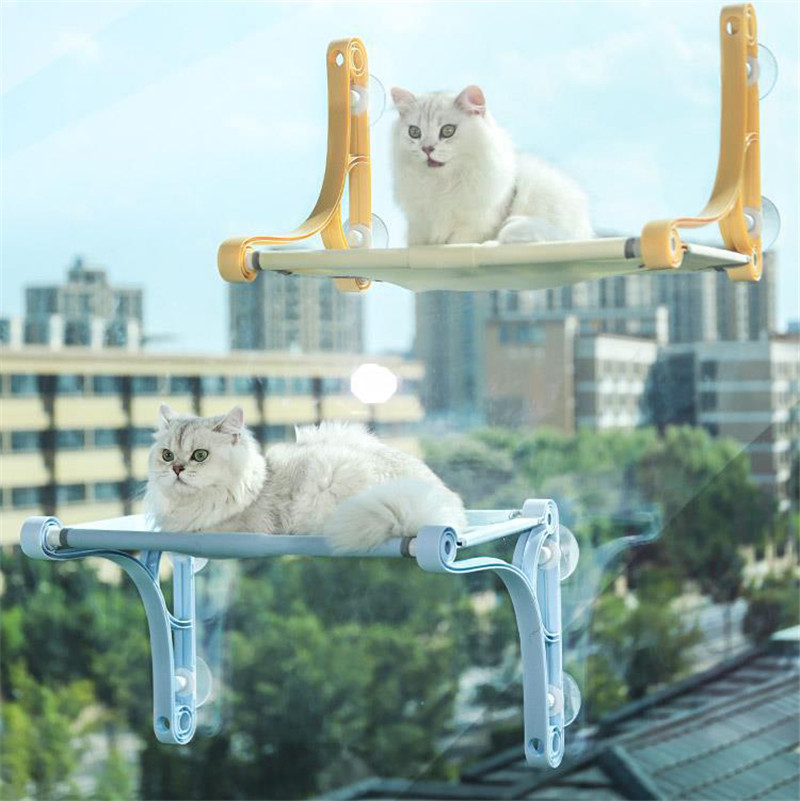 猫ハンモック 窓 猫窓ベッド 吸盤式 2WAY ペットベット ネコ 通気 洗える 四季兼用 キャット 取り付け簡単 一部 窓ハンモック 日光浴 お昼寝 