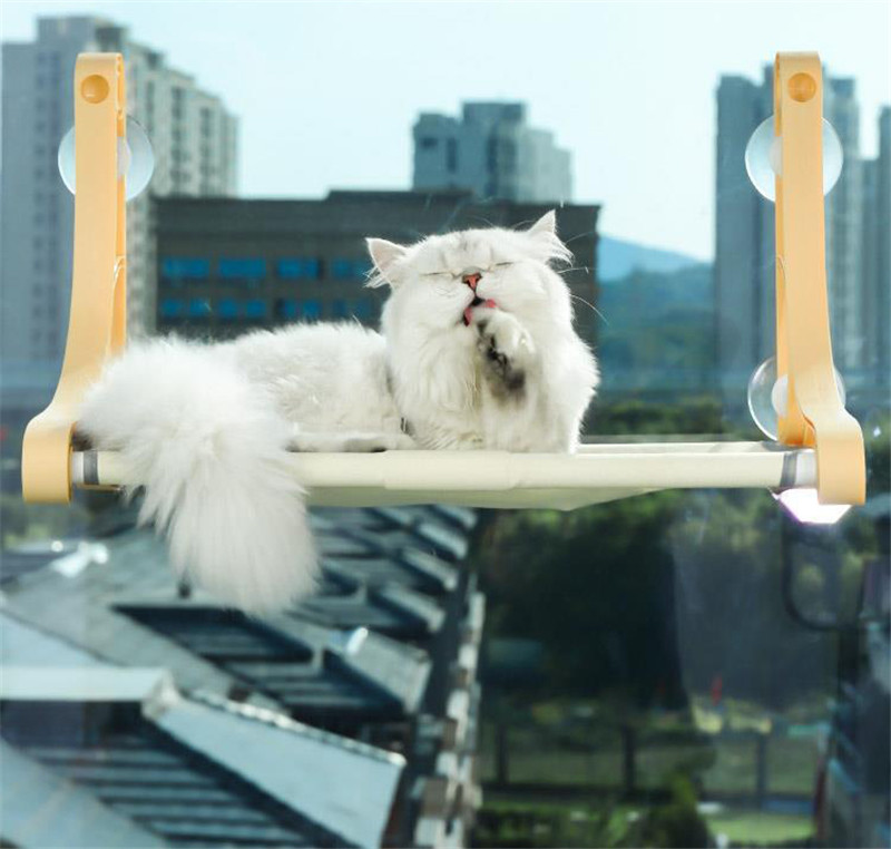 猫ハンモック 窓 猫窓ベッド 吸盤式 2WAY ペットベット ネコ 通気 洗える 四季兼用 キャット 取り付け簡単 一部 窓ハンモック 日光浴 お昼寝 