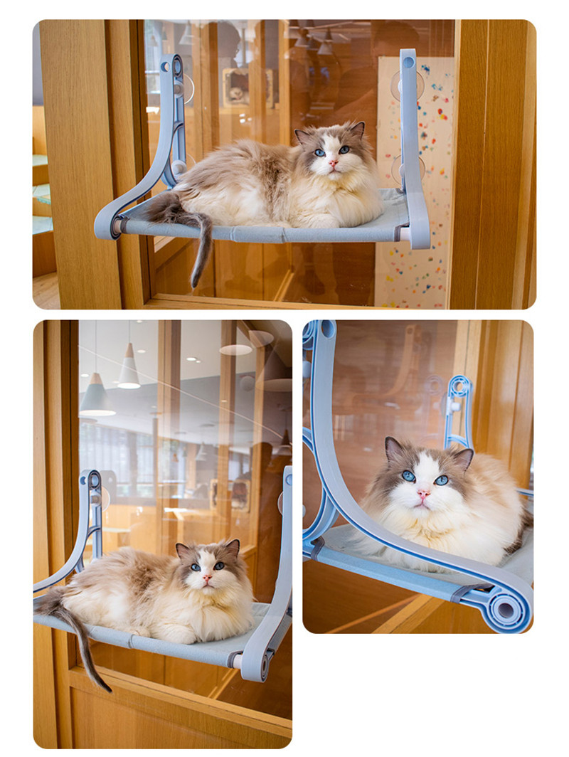 猫ハンモック 窓 猫窓ベッド 吸盤式 2WAY ペットベット ネコ 通気 洗える 四季兼用 キャット 取り付け簡単 一部 窓ハンモック 日光浴 お昼寝 