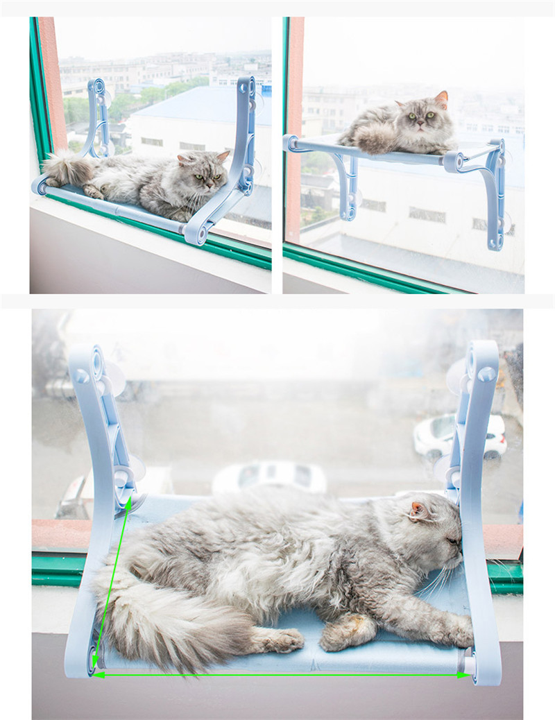 猫ハンモック 窓 猫窓ベッド 吸盤式 2WAY ペットベット ネコ 通気 洗える 四季兼用 キャット 取り付け簡単 一部 窓ハンモック 日光浴 お昼寝 
