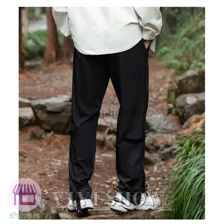 メンズ ロング パンツ ボズボン シンプル 防水 動きやすい ジャージ風 おしゃれ あわせやすい はきやすい カジュアル スポーティー 