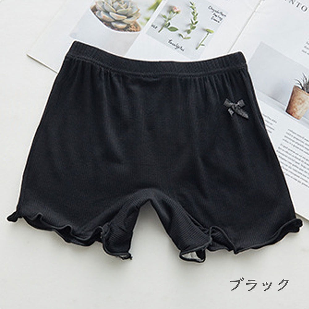 キッズパンツ 女の子 ショーツ 鼠径部を締め付けない ボクサー型 オーバーパンツ１分丈 キッズ ジュニア レギンス ペチパンツ スパッツ インナーパンツ 薄手 
