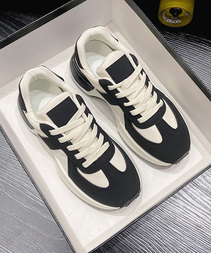 歩きやすい 疲れにくい カジュアル スニーカー レディース 厚底 バイ厚底スニーカー 厚底バイカラースニーカー 春 夏 ファッション 韓国 靴 