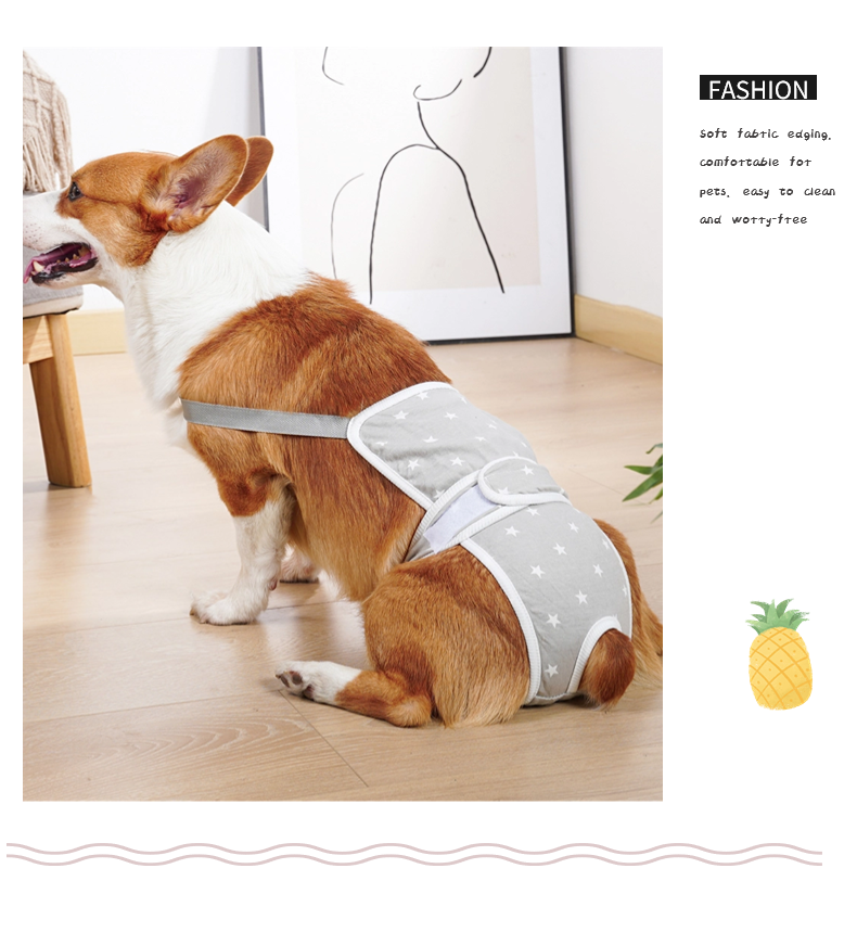 中小型犬用オムツカバー 犬用生理パンツ サニタリーパンツ マナーウェア ドッグウェア 犬服 しつけ用品 マーキング防止 サスペンダー付 おむつカバー 介護用 