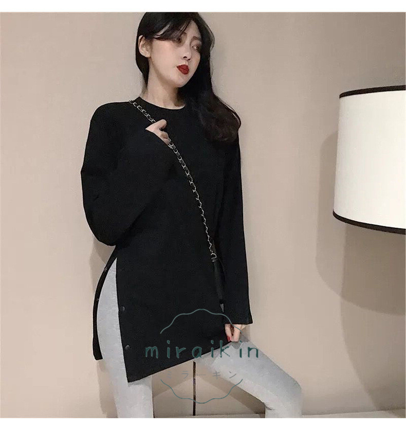 Tシャツ レディース 40代 秋冬長袖Tシャツ 白 スエットシャツ トップス ゆったり カジュアル可愛い 無地 着痩せ30代50代 トレーナー プルオーバー おしゃれ 