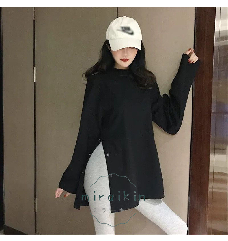 Tシャツ レディース 40代 秋冬長袖Tシャツ 白 スエットシャツ トップス ゆったり カジュアル可愛い 無地 着痩せ30代50代 トレーナー プルオーバー おしゃれ 