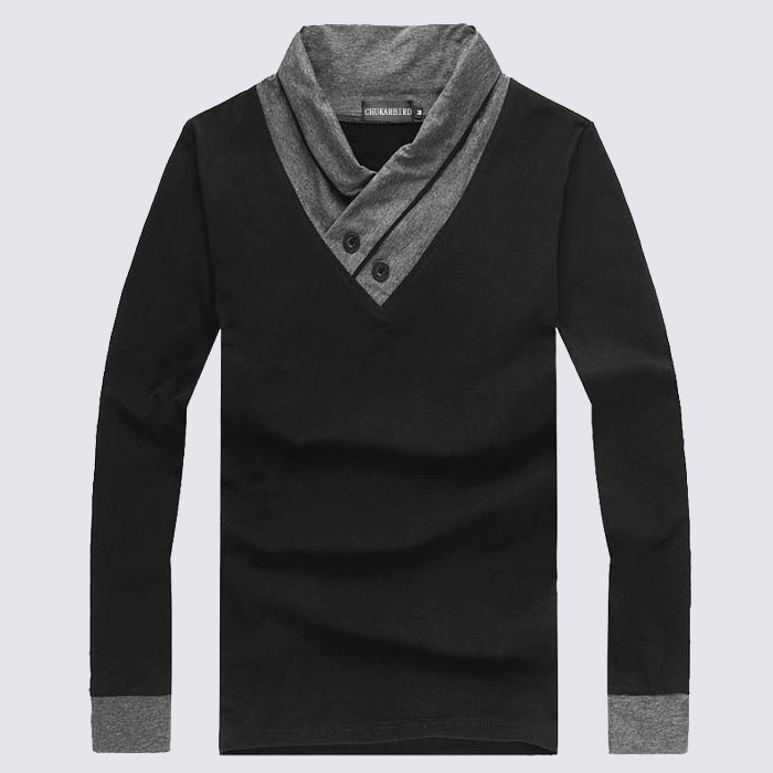 Tシャツ メンズ 秋 長袖 無地 Vネック トップス 春 ストレッチ シンプル 大きいサイズ 綿Tシャツ カジュアル 