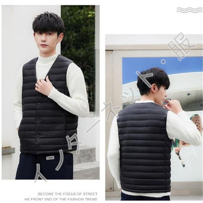 ダウンベスト メンズ ジャケット レディース ライトダウン ノー袖なし 送料無料 アウトドア 羽毛 防風 暖か セール 軽量 インナーダウン ジレ 着痩 