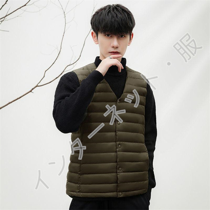 ダウンベスト メンズ ジャケット レディース ライトダウン ノー袖なし 送料無料 アウトドア 羽毛 防風 暖か セール 軽量 インナーダウン ジレ 着痩 