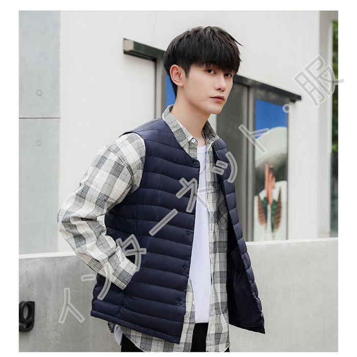 ダウンベスト メンズ ジャケット レディース ライトダウン ノー袖なし 送料無料 アウトドア 羽毛 防風 暖か セール 軽量 インナーダウン ジレ 着痩 