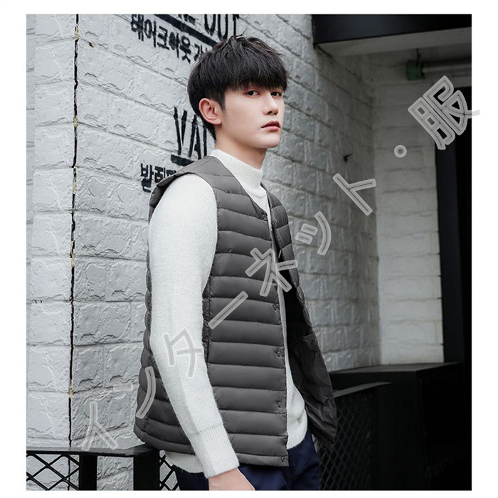 ダウンベスト メンズ ジャケット レディース ライトダウン ノー袖なし 送料無料 アウトドア 羽毛 防風 暖か セール 軽量 インナーダウン ジレ 着痩 