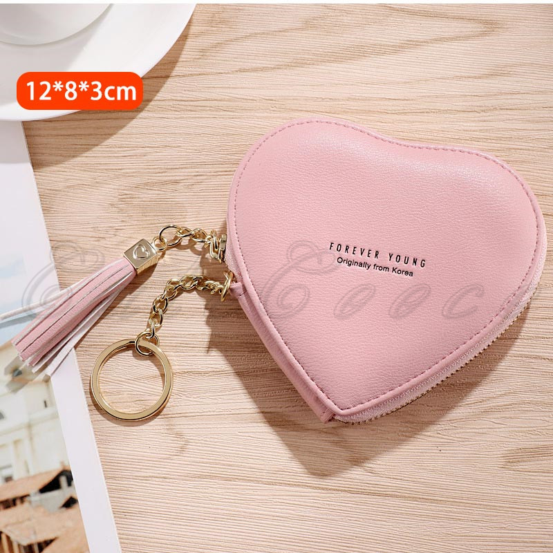 ミニ財布 ハート形 おしゃれ レディース コンパクト しっとりした手触り スキミング防止機能 カードケース 入学祝い 使いやすい ファスナー 送料無料 