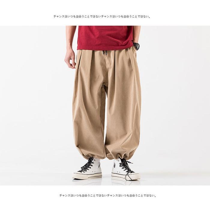 アラジンパンツ サルエルパンツ 大きいサイズ ワイドパンツ メンズ ズボン ボ幅広ゴム 快適 ガウチョパンツ 部屋着 夏服 調整紐 