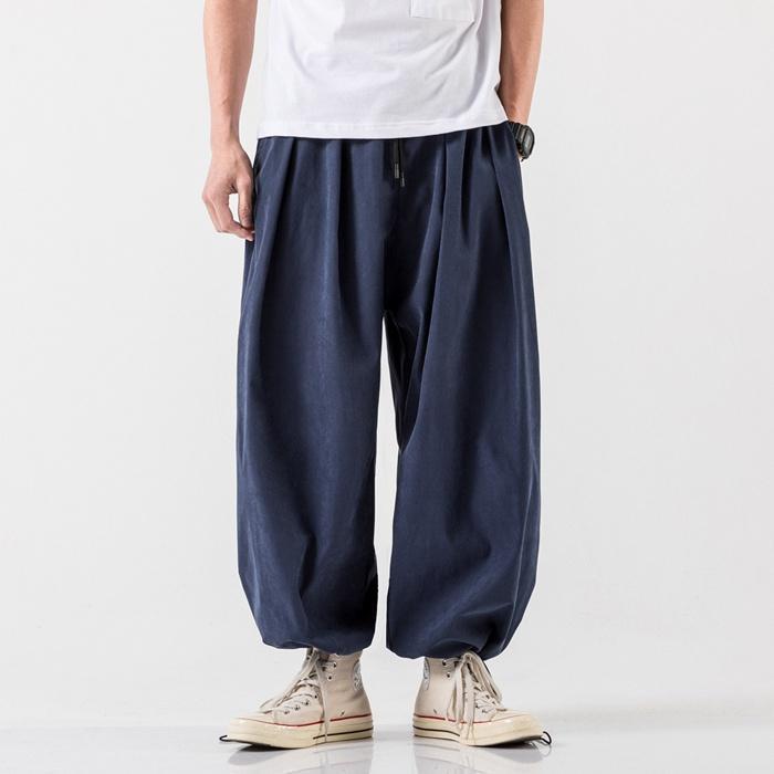 アラジンパンツ サルエルパンツ 大きいサイズ ワイドパンツ メンズ ズボン ボ幅広ゴム 快適 ガウチョパンツ 部屋着 夏服 調整紐 