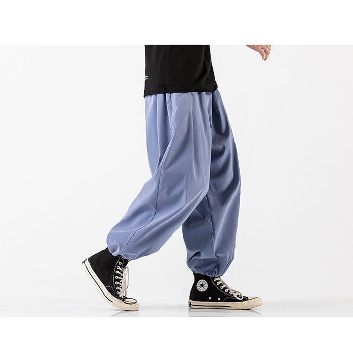 アラジンパンツ サルエルパンツ 大きいサイズ ワイドパンツ メンズ ズボン ボ幅広ゴム 快適 ガウチョパンツ 部屋着 夏服 調整紐 