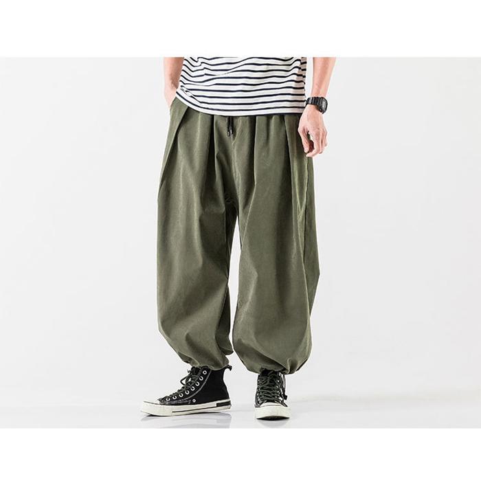 アラジンパンツ サルエルパンツ 大きいサイズ ワイドパンツ メンズ ズボン ボ幅広ゴム 快適 ガウチョパンツ 部屋着 夏服 調整紐 